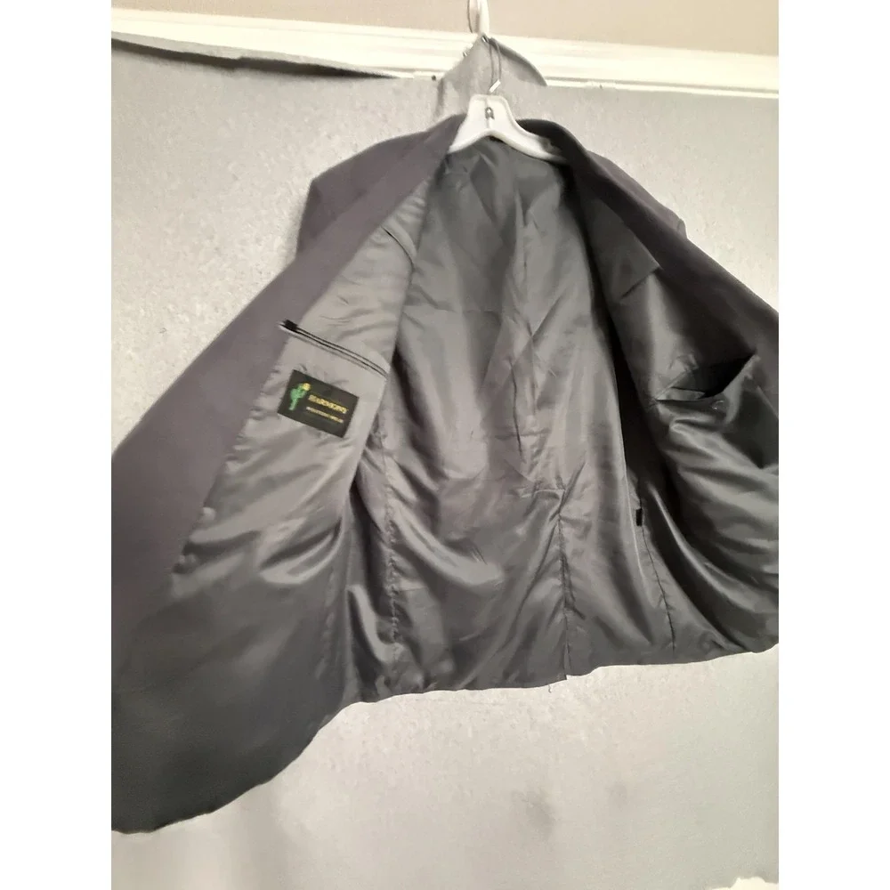 Harmony Blazer Sport Coat Mens 52 Gray Faux Suede Western Cowboy Jacket